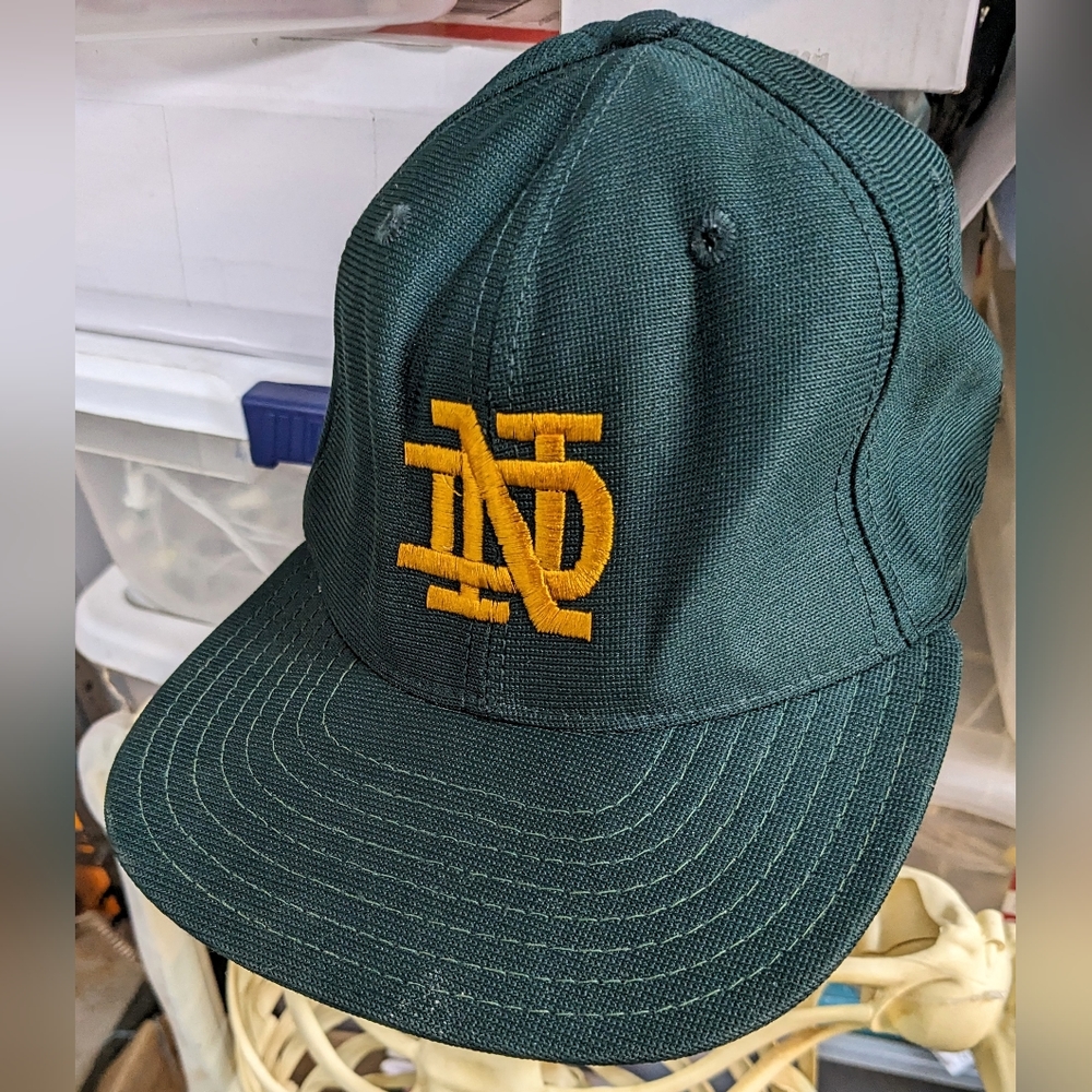 Like New Fitted Notre Dame Cap x New Era Green + Gold 7 3/8
